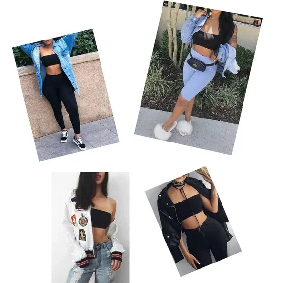 3pcs SET Strapless Bandeau Padded Tube Top Bra Stretch Non-slip - Picture 7 of 9